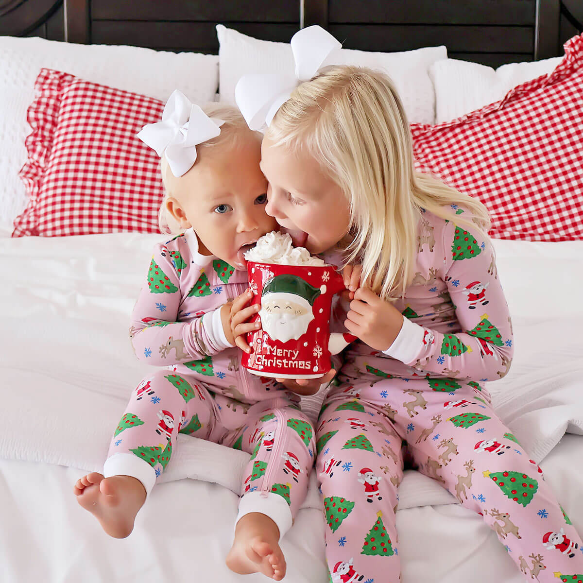 Christmas Cheer Pink Pajamas