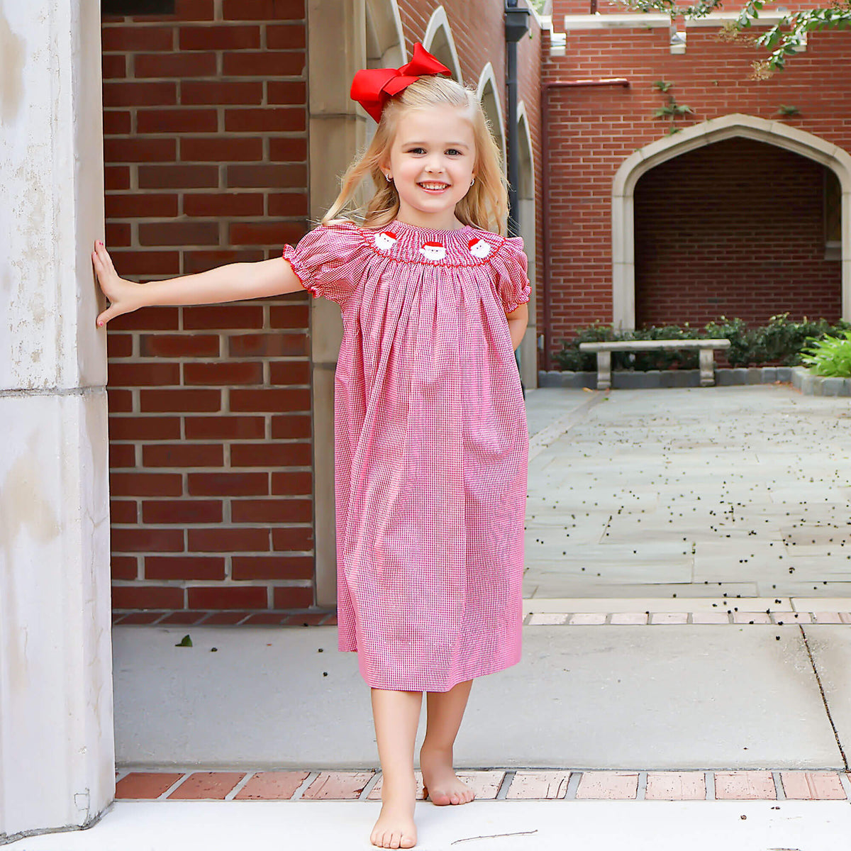 open lace back dress Girls: In Your Happy Place Red Tartan Plaid Dress  Shop the Mint