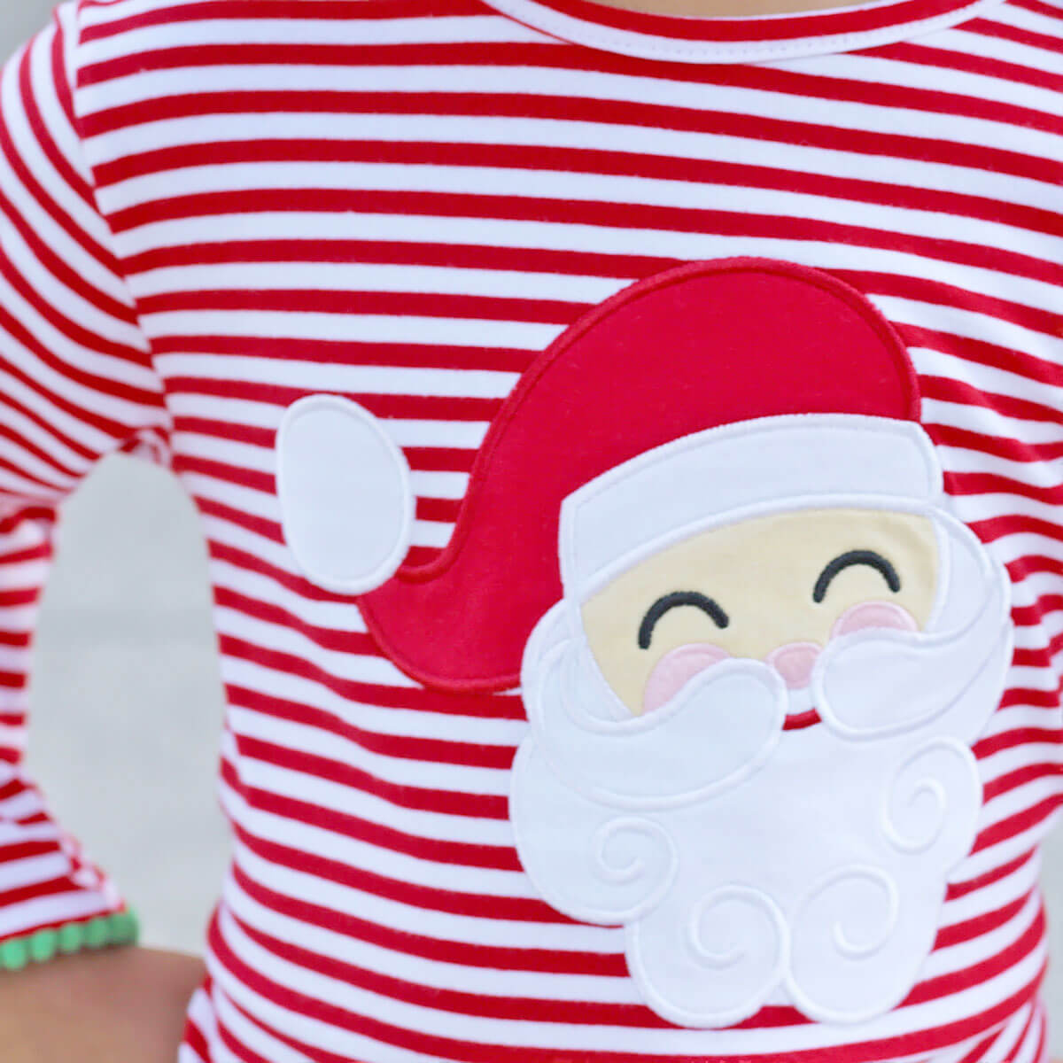 Happy Santa Red Stripe Milly Tunic Legging Set