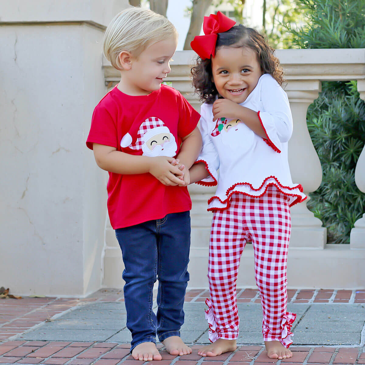 Happy Santa Red Short Sleeve Shirt