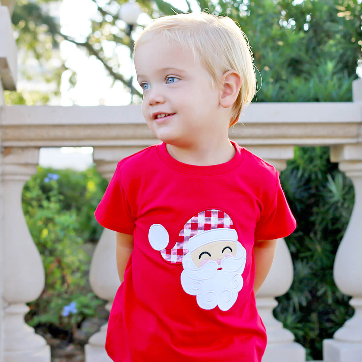 Happy Santa Red Short Sleeve Shirt