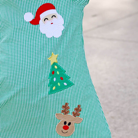 Christmas Cheer Green Sally Dress