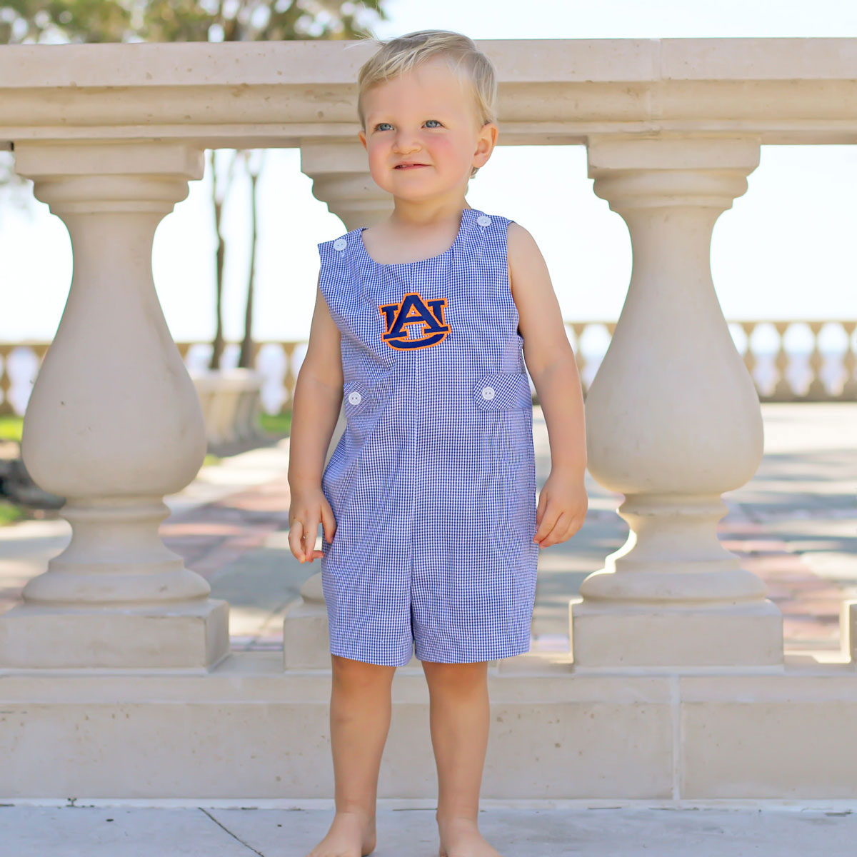 Auburn Embroidered Navy Jon Jon
