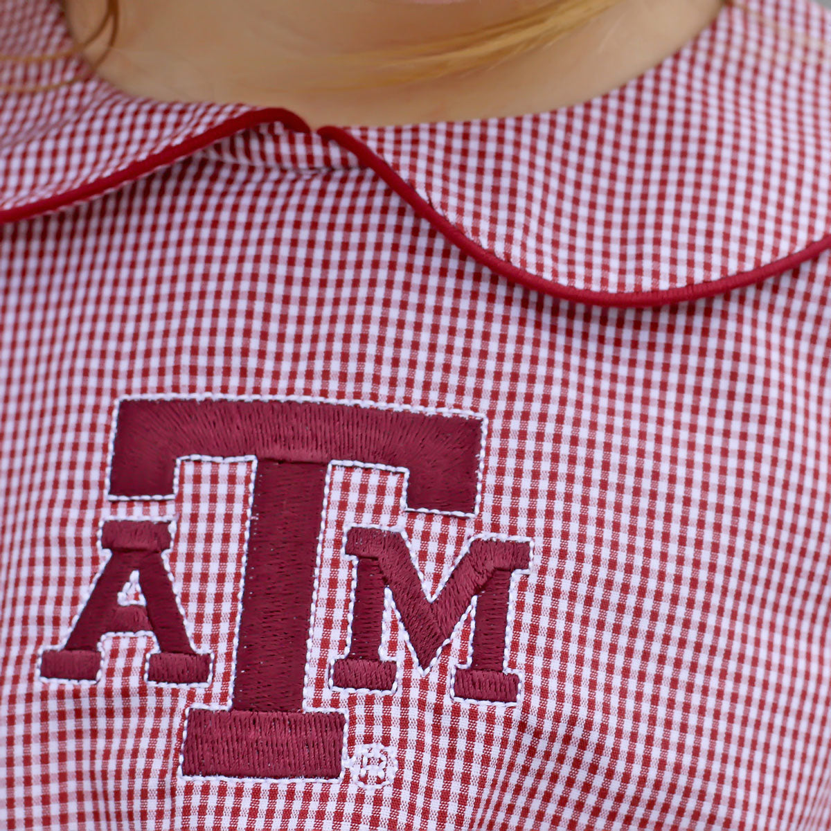 Texas A&M Embroidered Maroon Dress