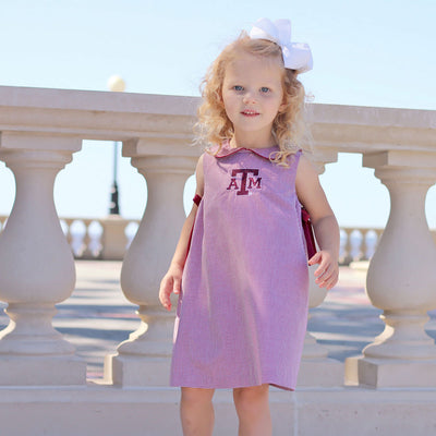 Texas A&M Embroidered Maroon Dress