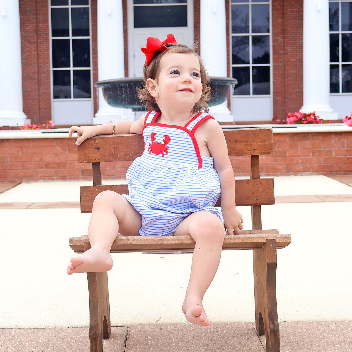 Coastal Crab Blue Stripe Skyler Bubble