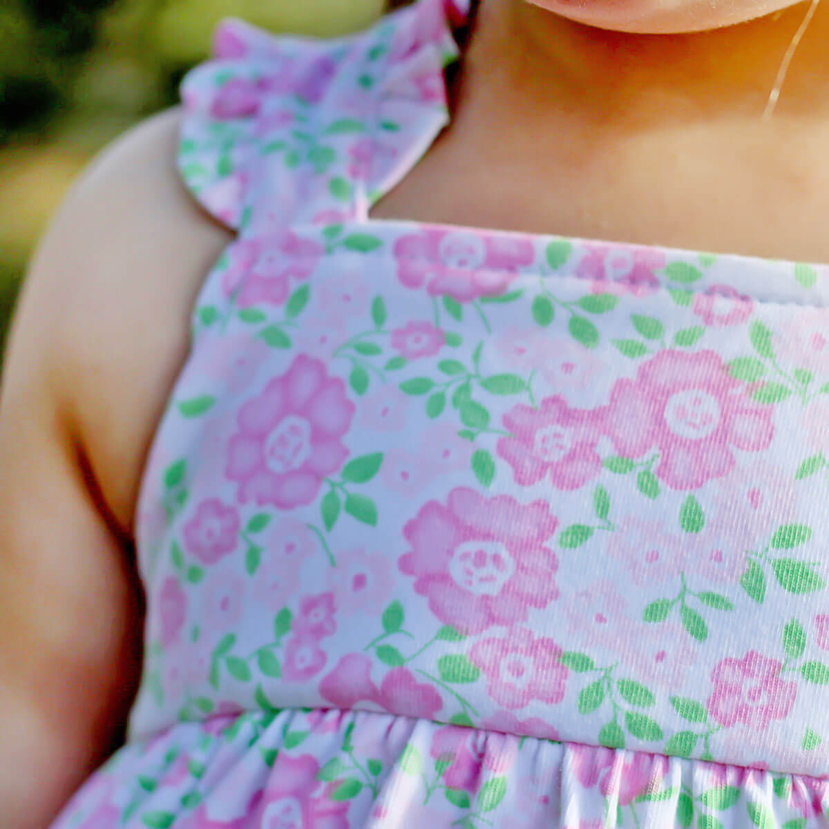 Pink Floral Callie Tiered Dress