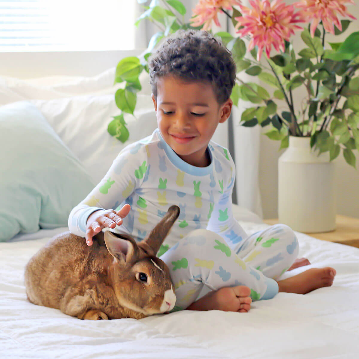 Colorful Peeps Blue Pajamas