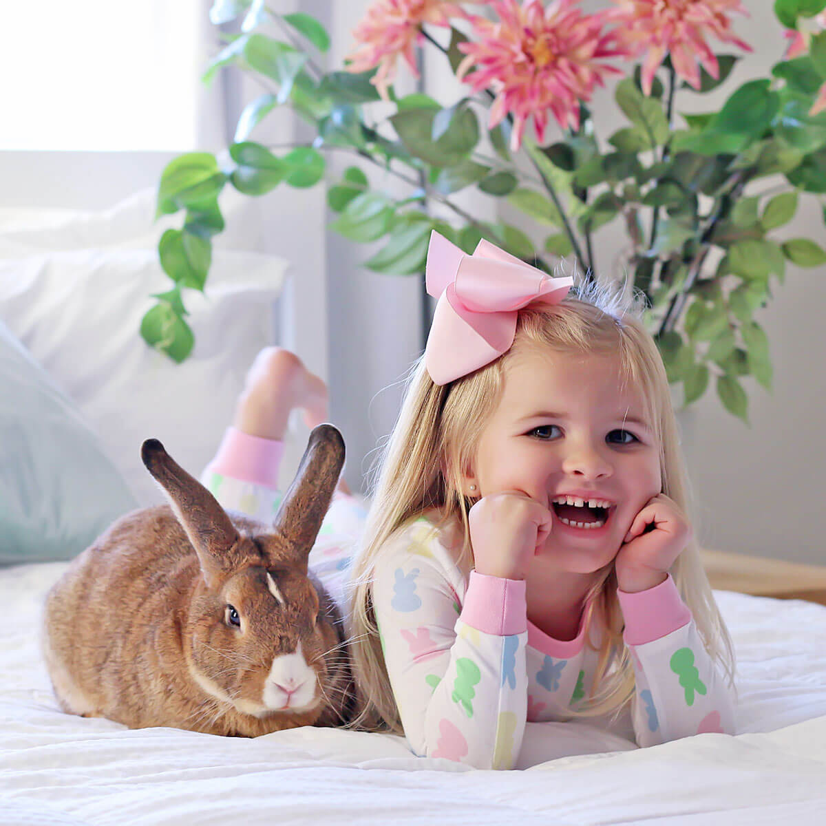 Colorful Peeps Pink Pajamas