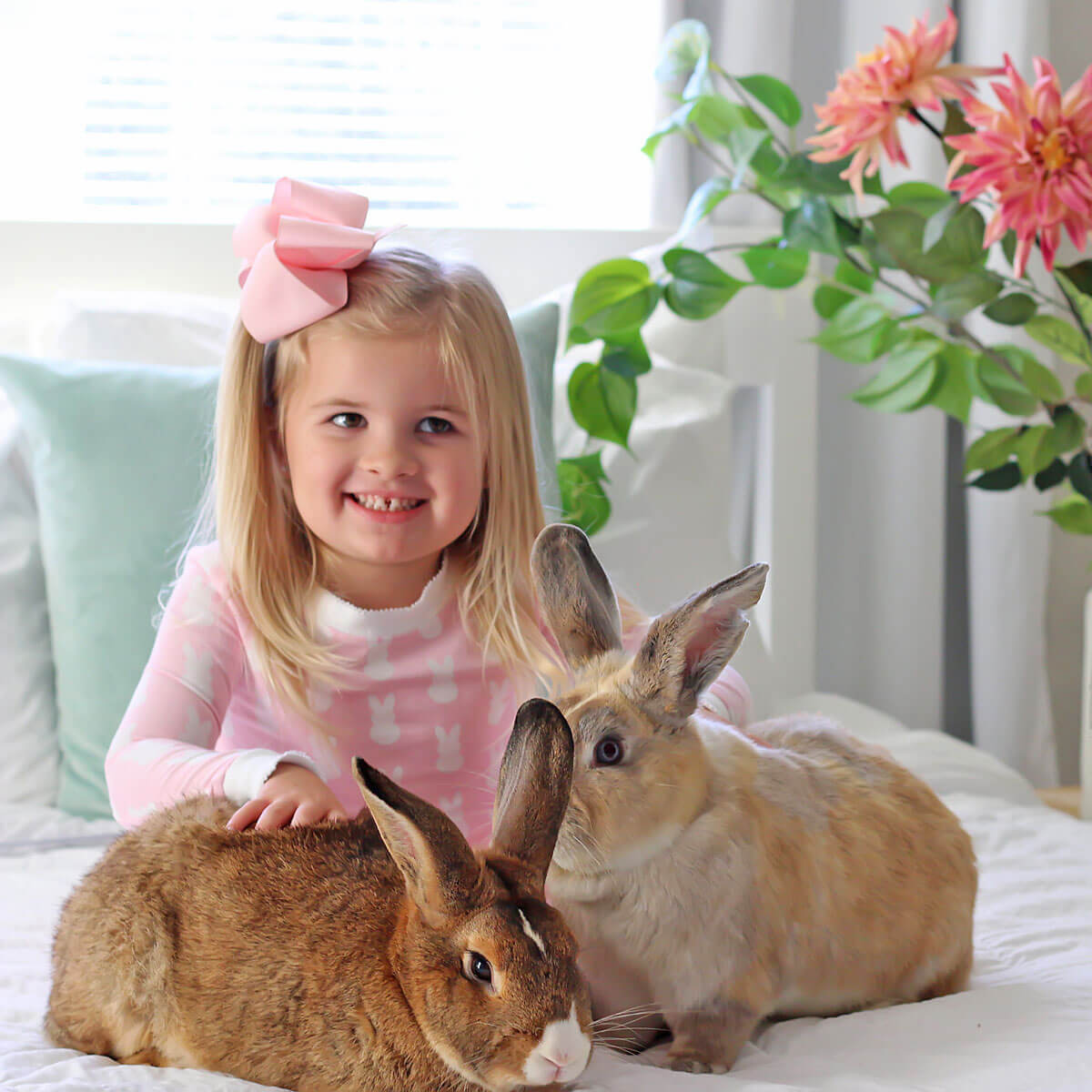 Bunny Peeps Pink Pajamas
