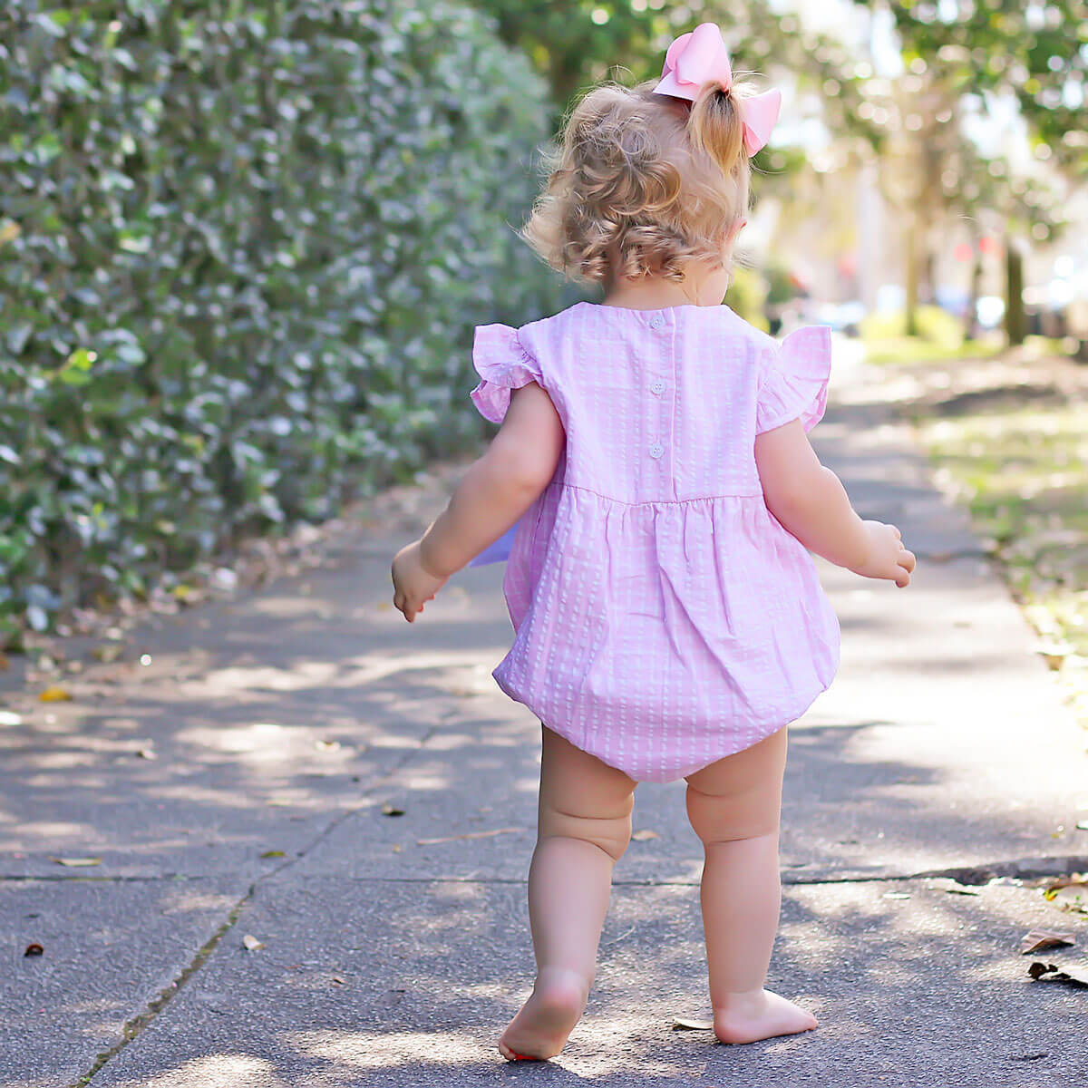 Pink Windowpane Avery Bubble