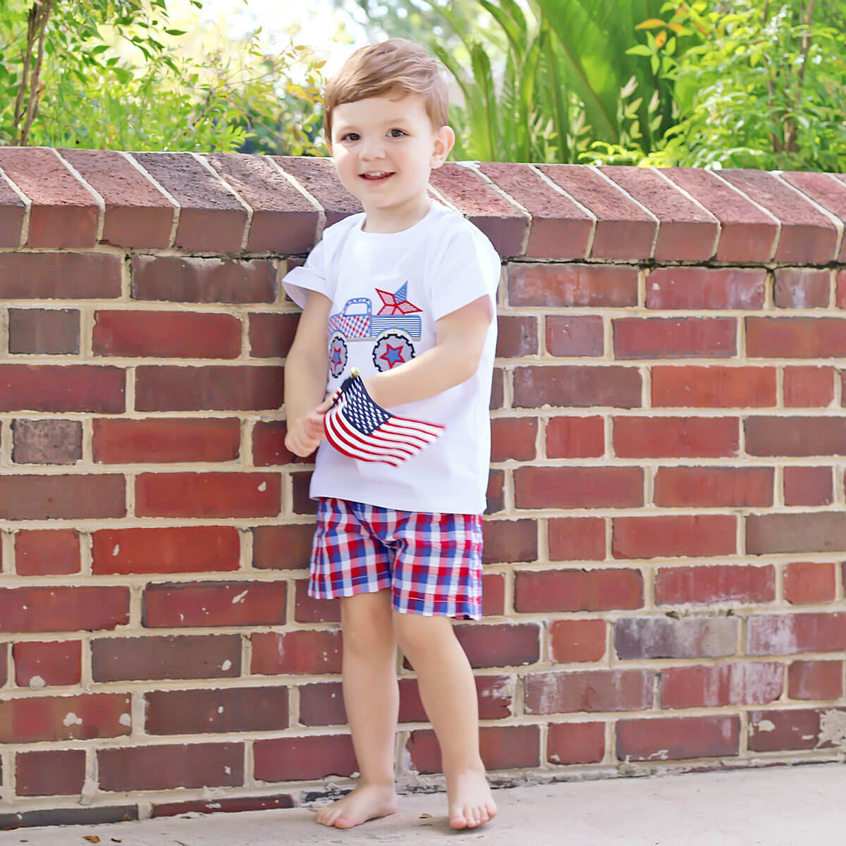 Patriotic Truck Short Set
