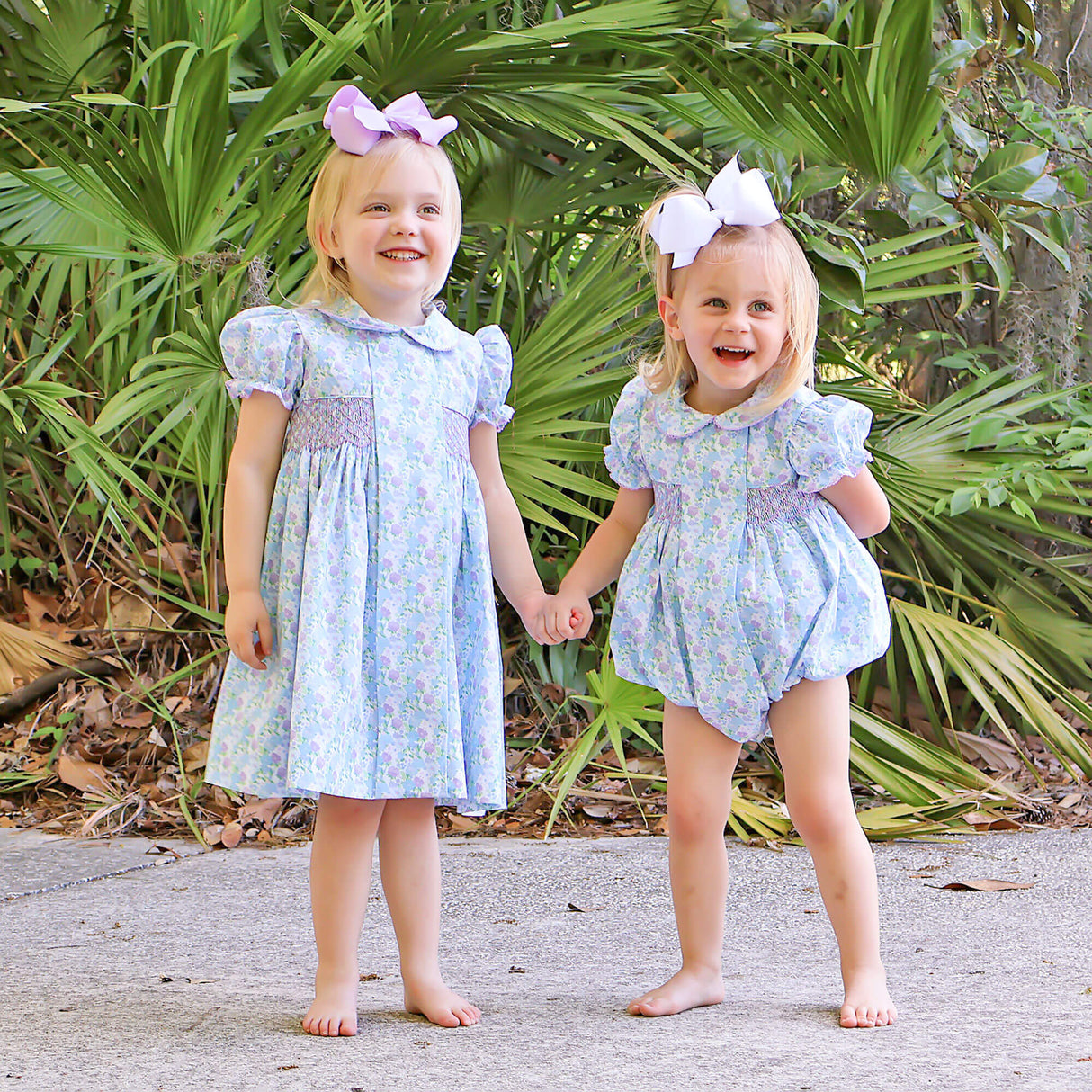 Garden Getaway Blue Smocked Beth Bubble