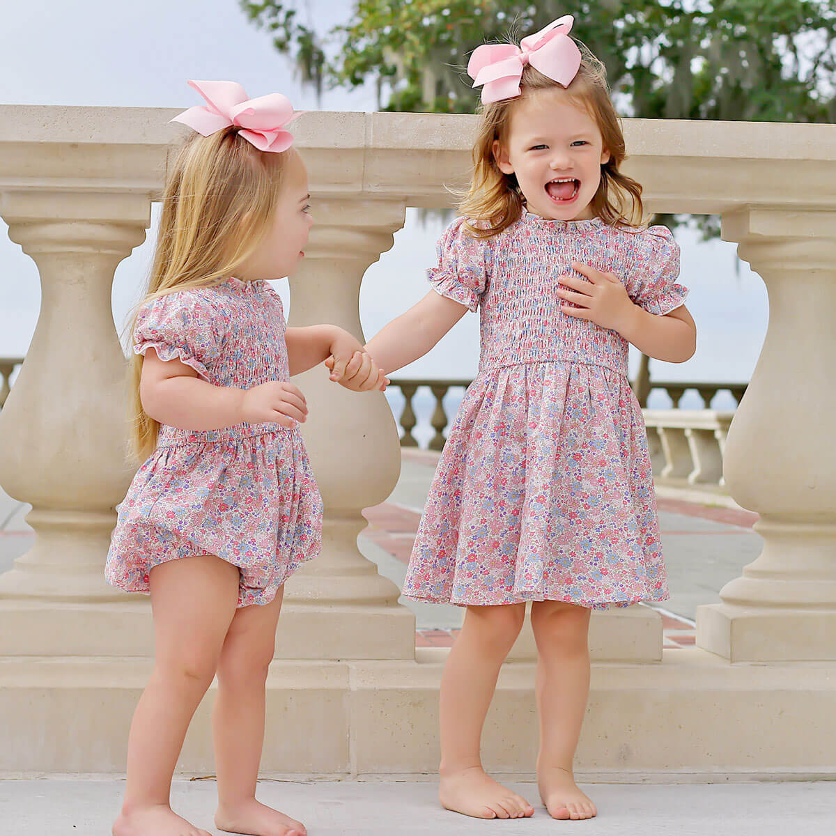 Flowers in Paris Smocked Ariella Dress