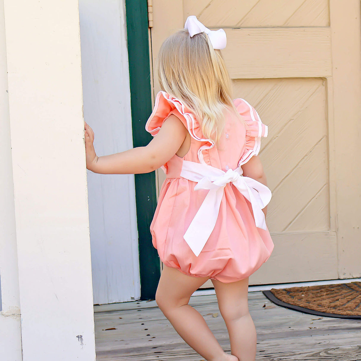 Peach Pique Alice Bubble