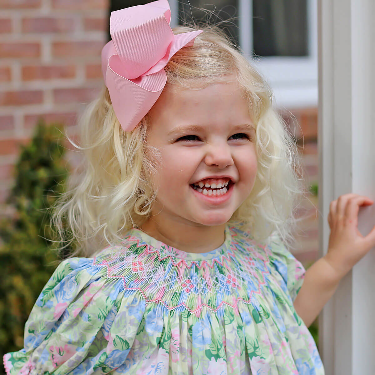 Sunny Days Floral Smocked Bubble