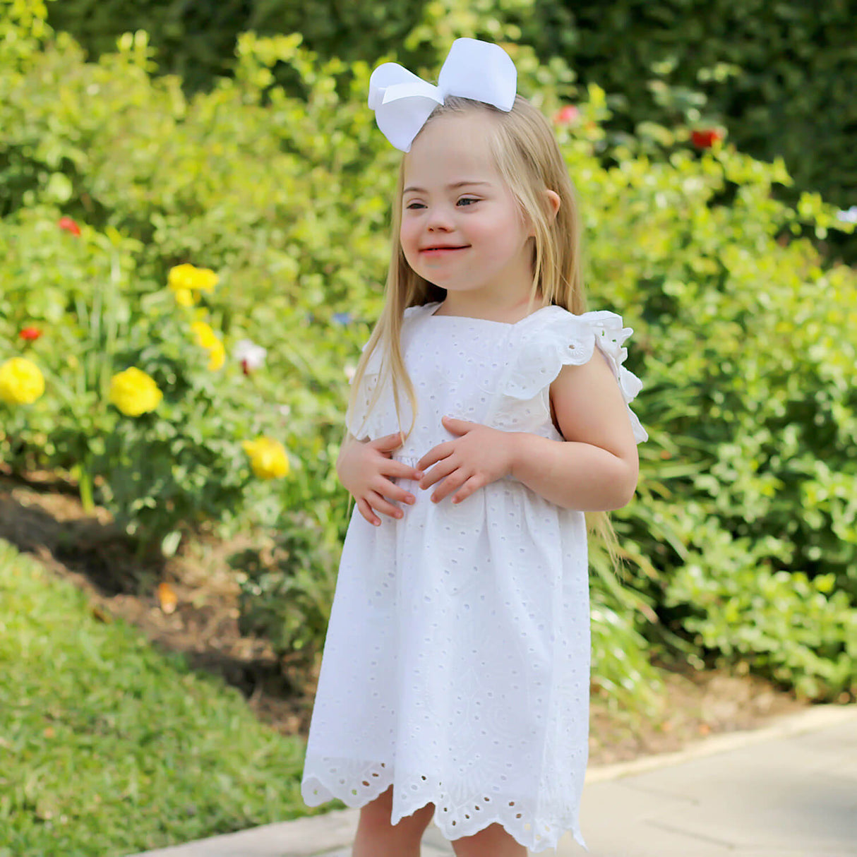 White Eyelet Dress