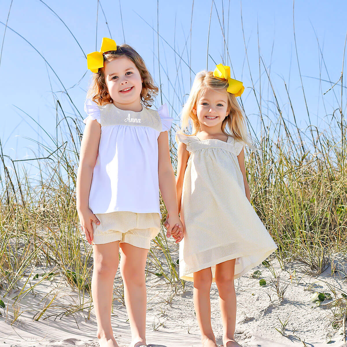 Yellow Stripe Lauren Short Set