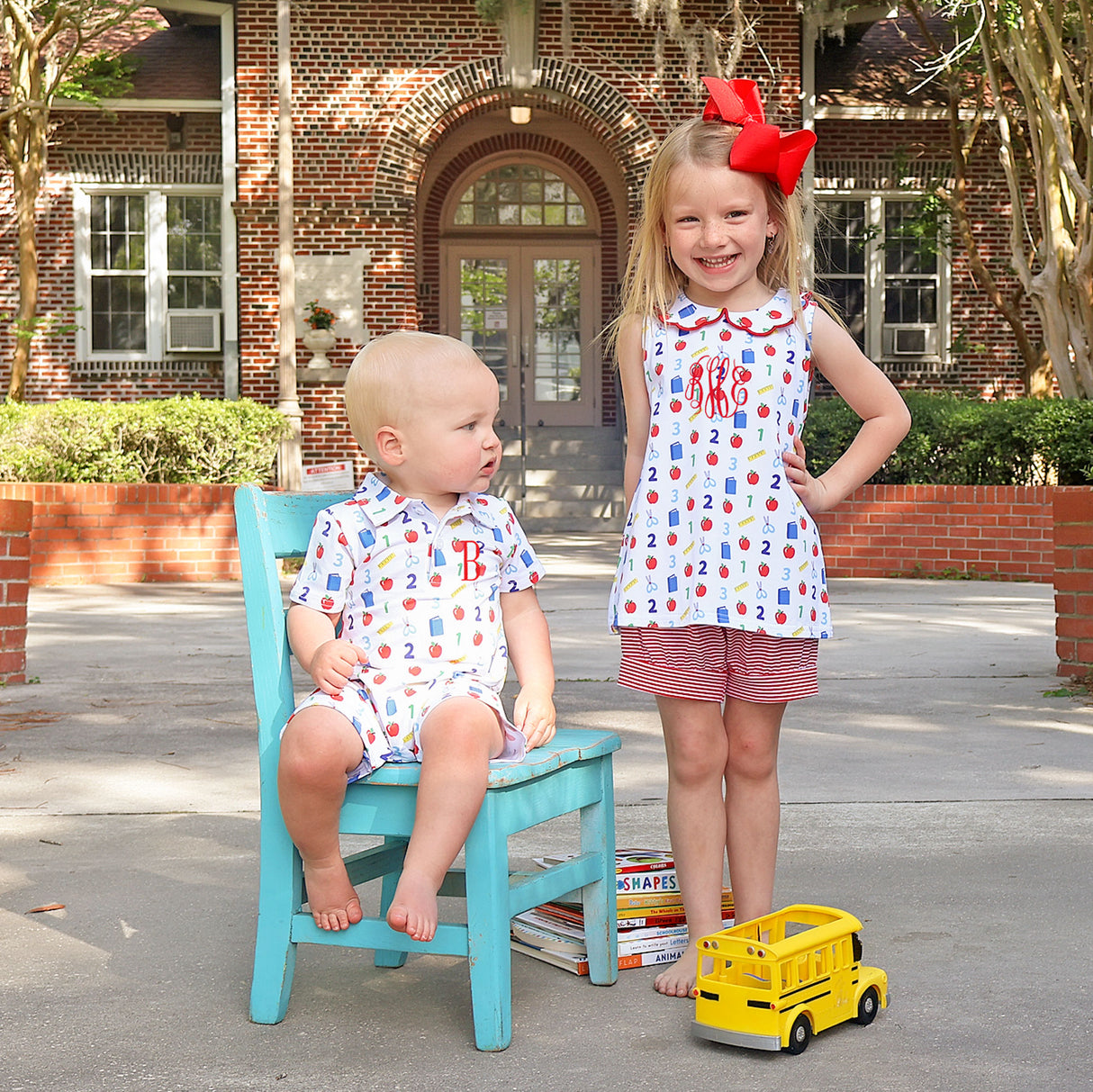 Easy as 123 White Polo Romper