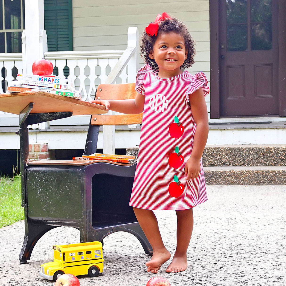 Sharp Student Red Stripe Milly Dress