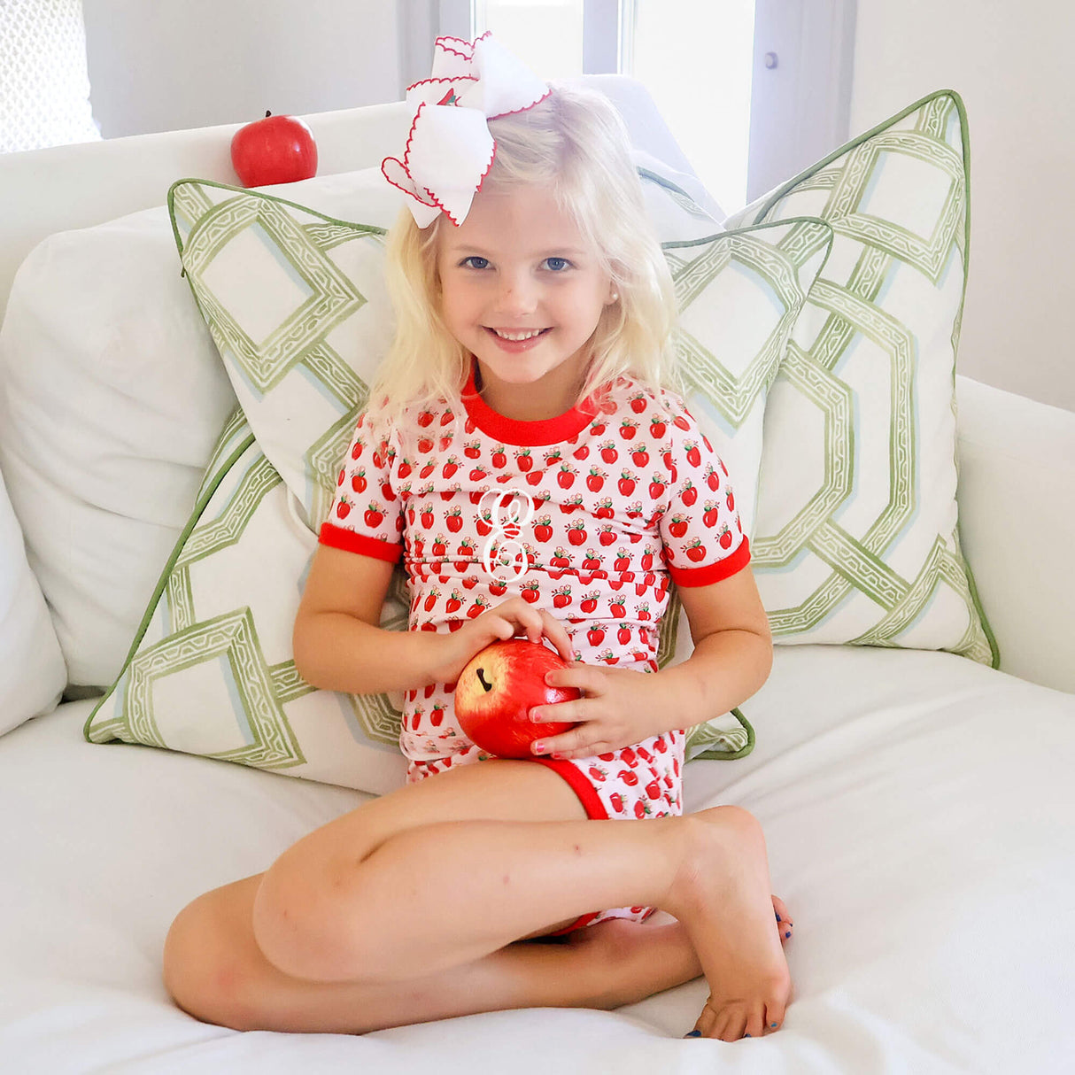 Apple Blossom Pink Short Pajamas