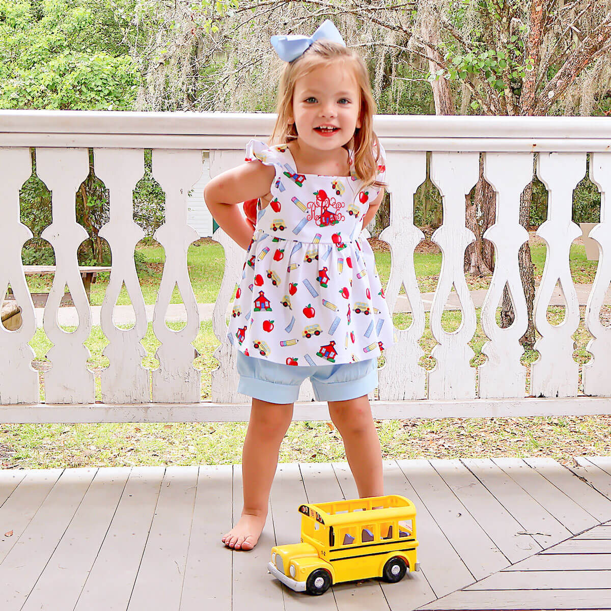 Back To School Print Amy Short Set