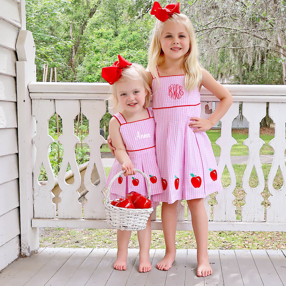 Smart Apple Pink Gingham Chloe Short Set