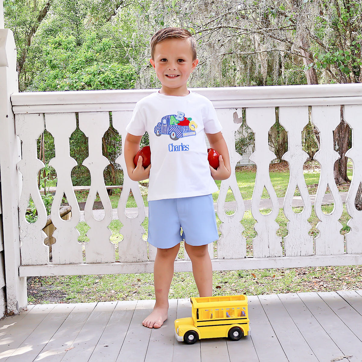 ABC Truck White Short Sleeve Shirt