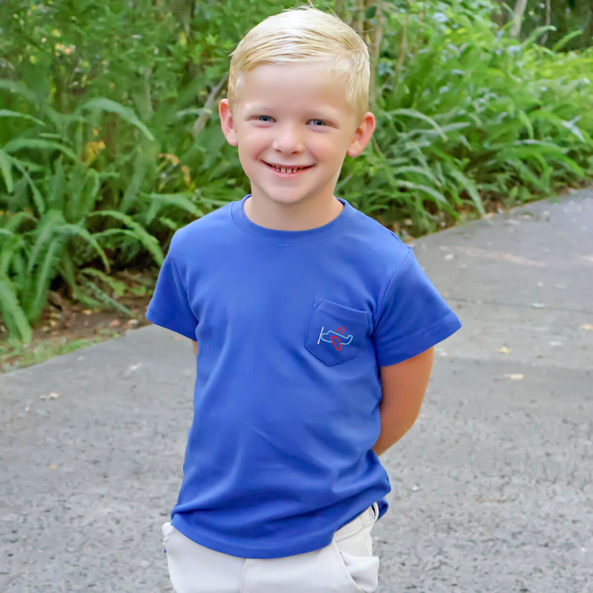 Royal Blue Short Sleeve Pocket Shirt