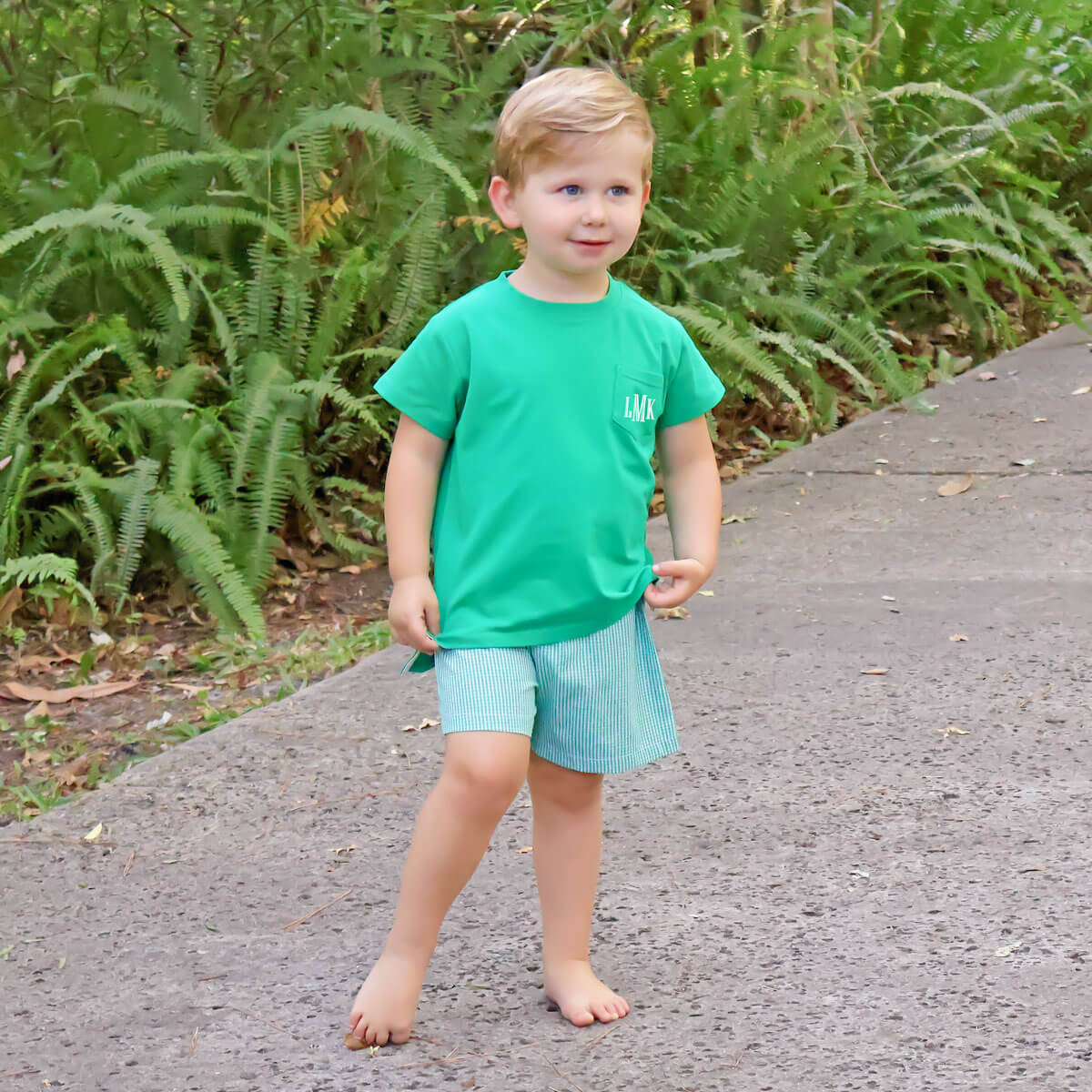 Green Short Sleeve Pocket Shirt