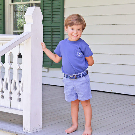 Gingham Standard Shorts Royal Blue