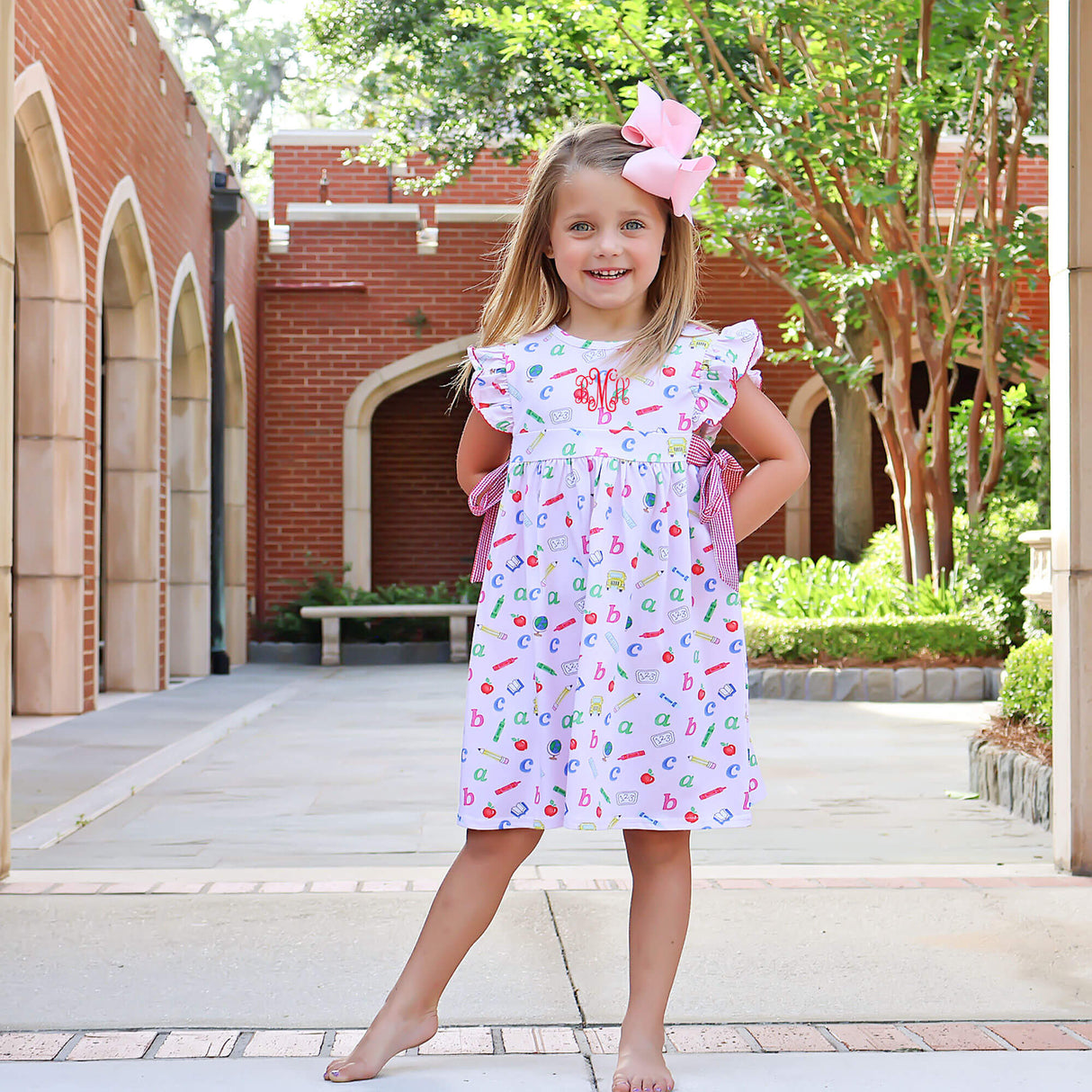 Easy as ABC Pink Avery Dress