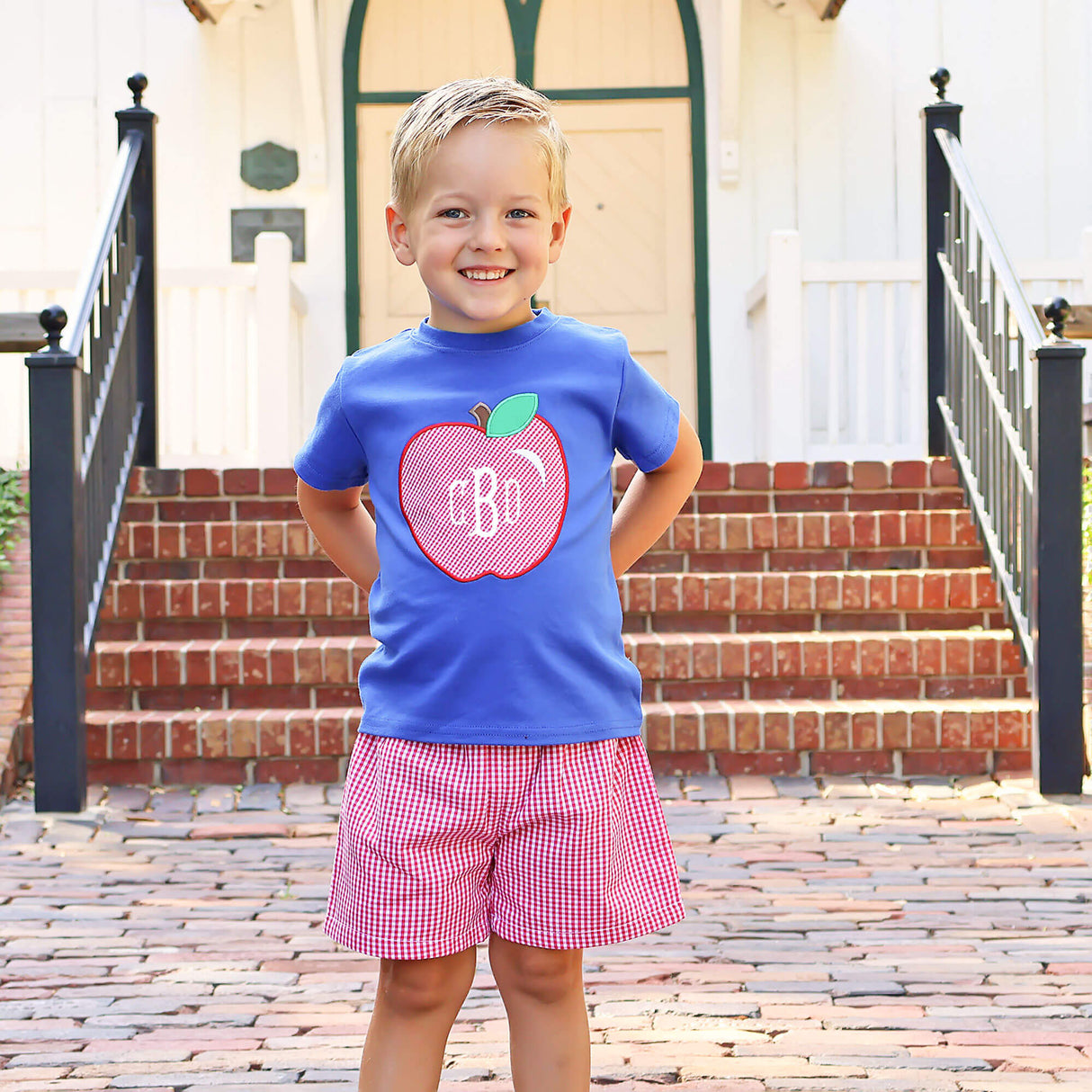 Good Apple Royal & Red Short Set