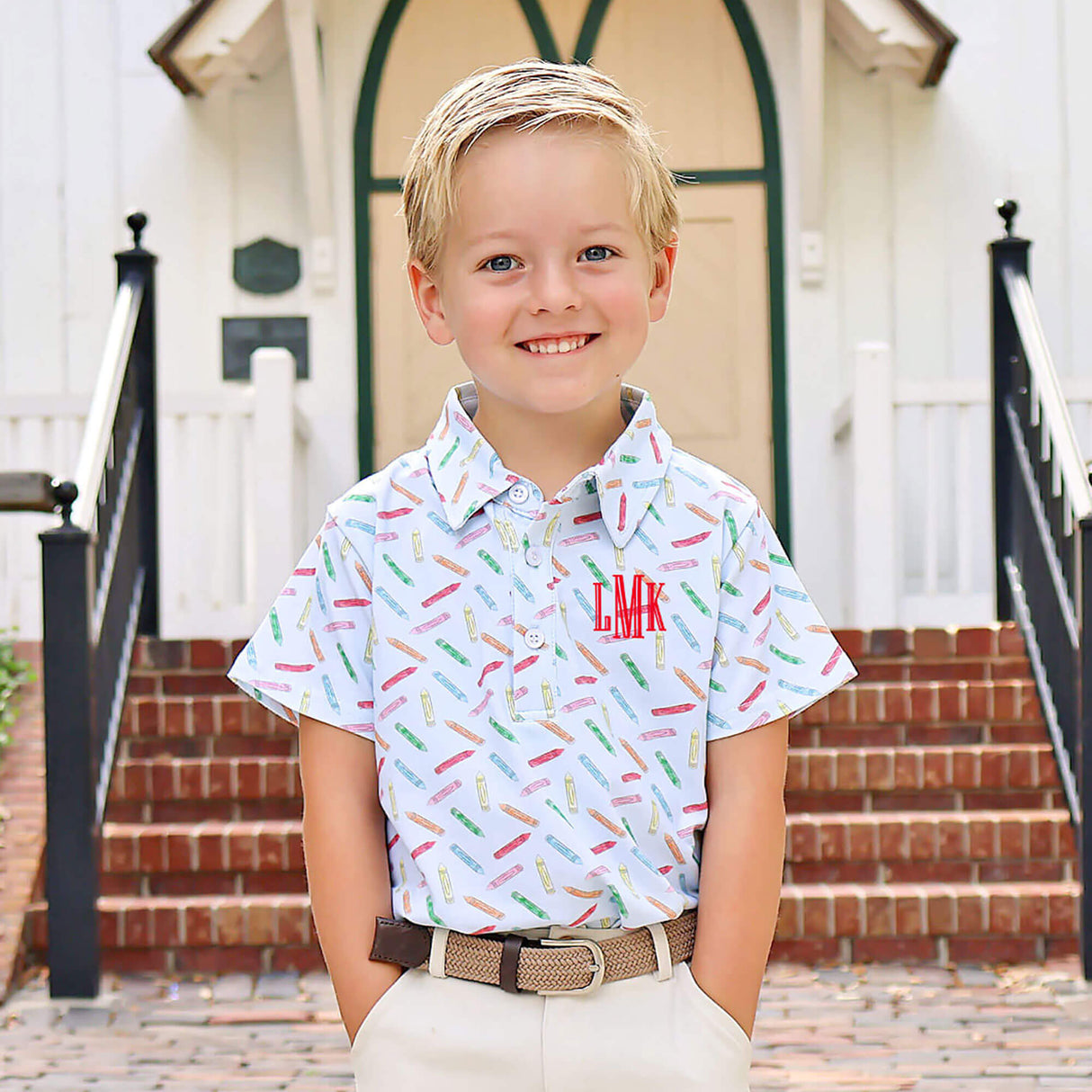 Colorful Crayon Polo