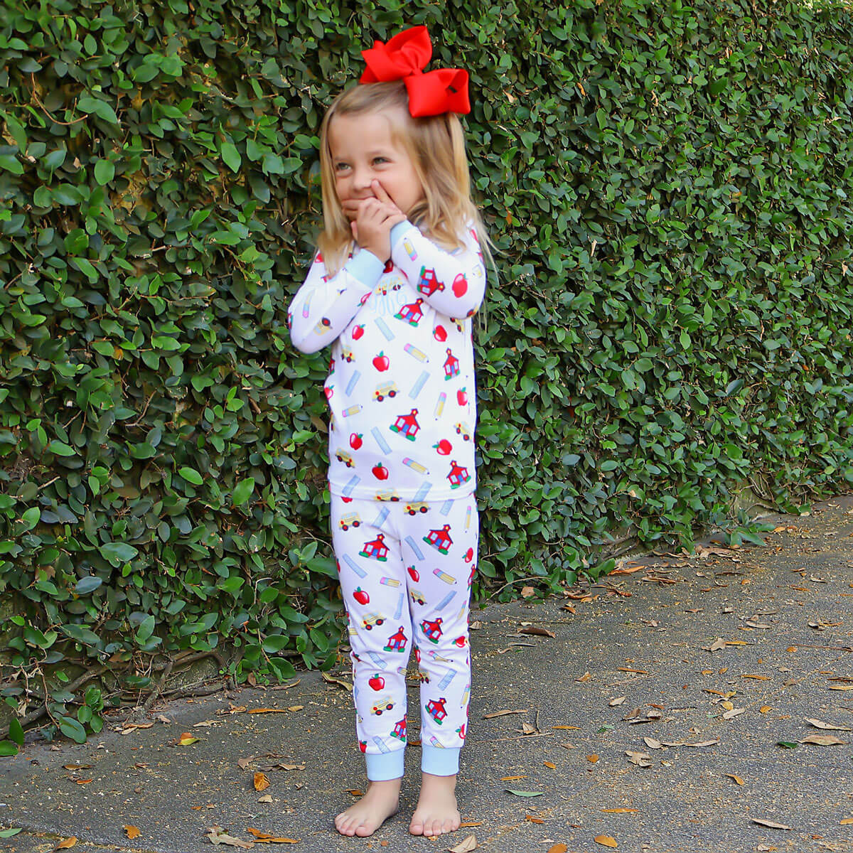 Back To School Print Pajamas