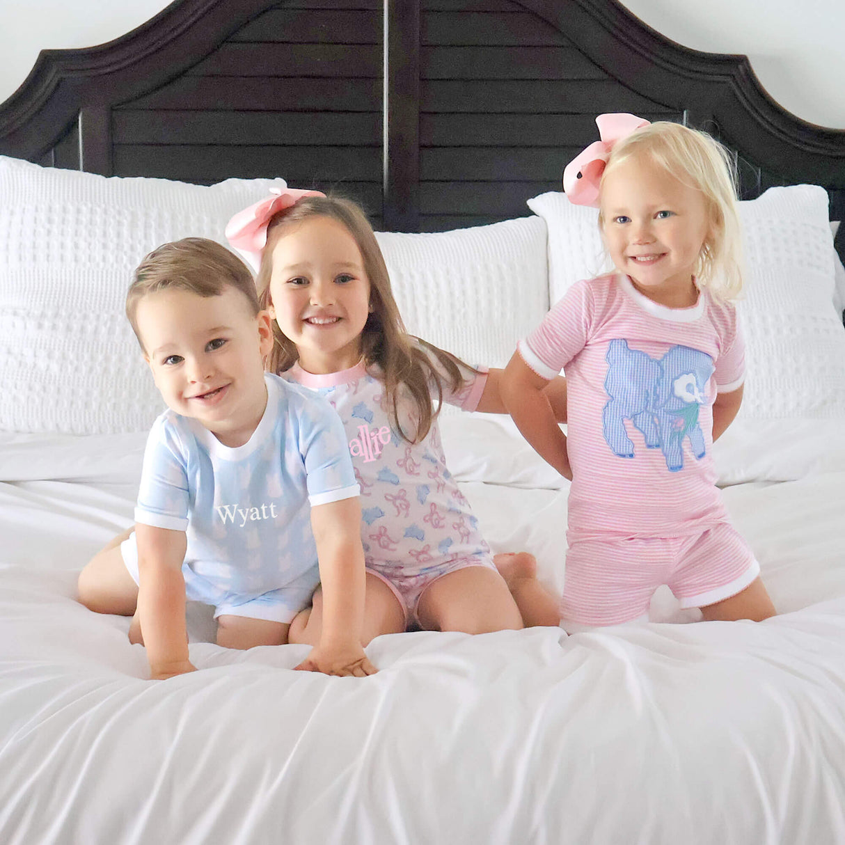 Bunnies & Bows Short Pajamas