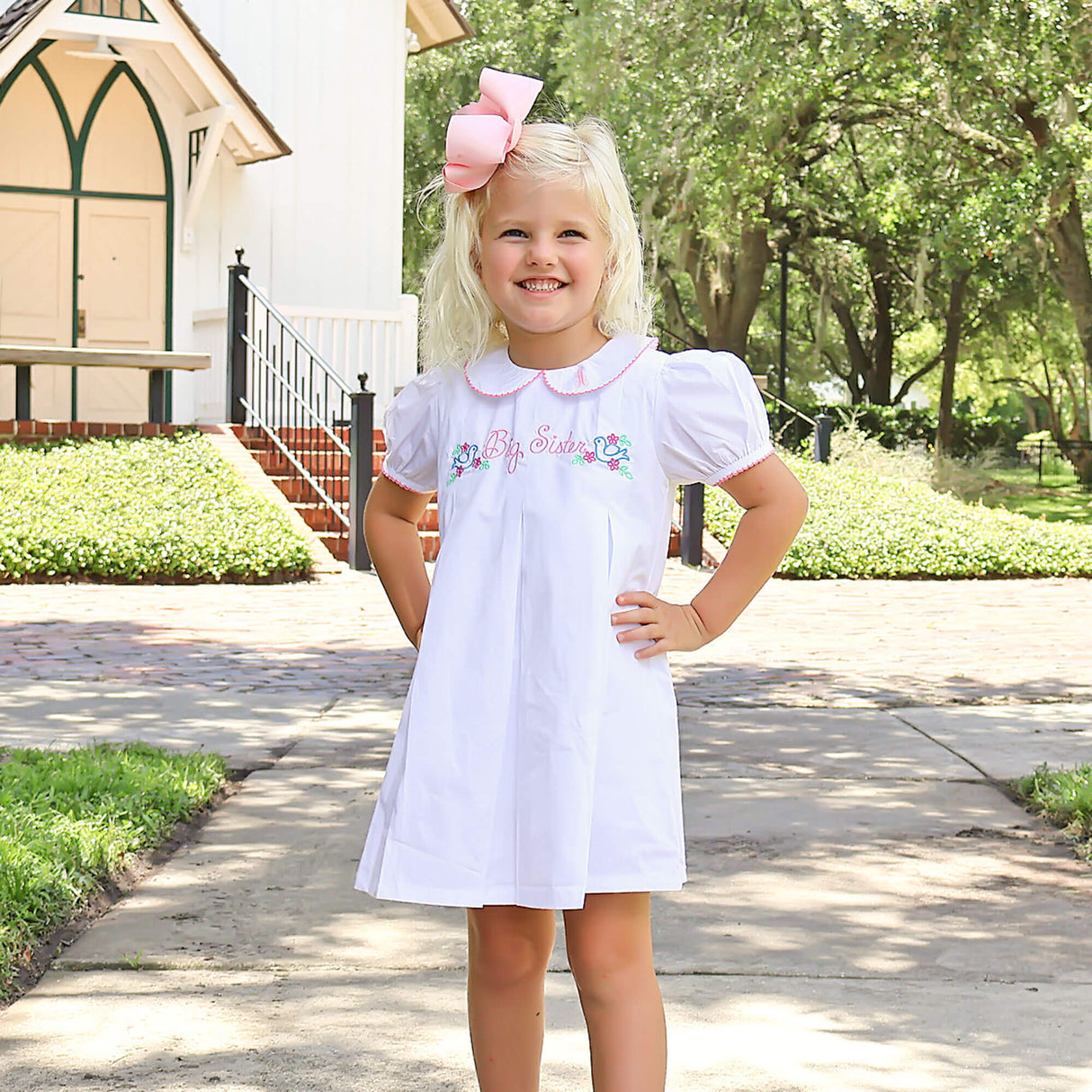 Big Sister Embroidered Molly Dress