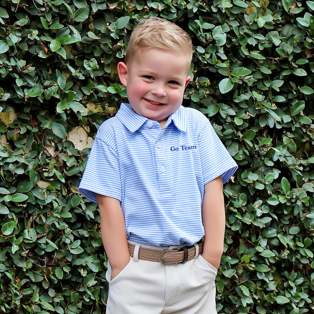 Blue Stripe Polo
