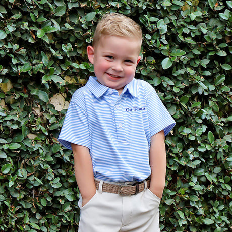 Blue Stripe Polo