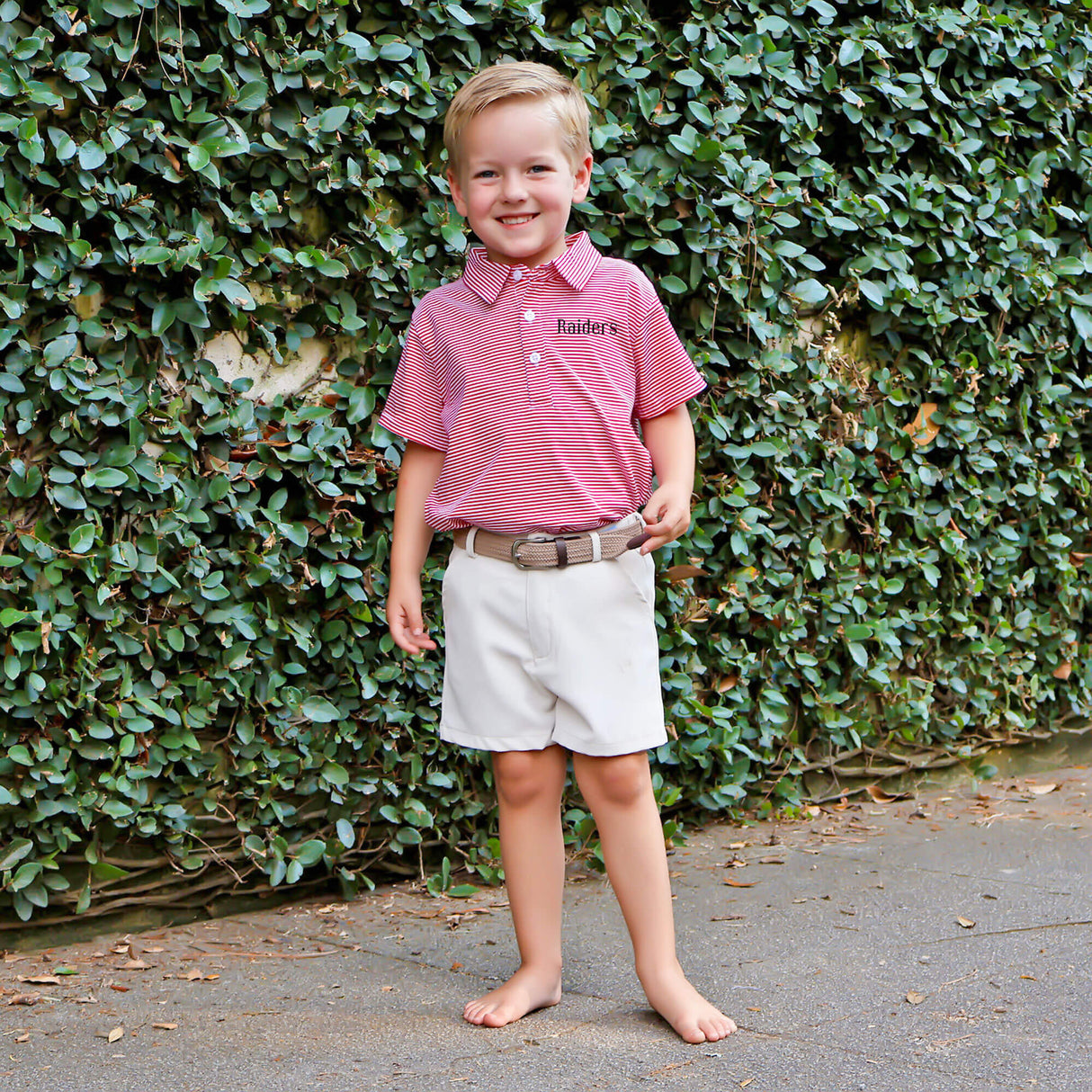 Red Stripe Polo