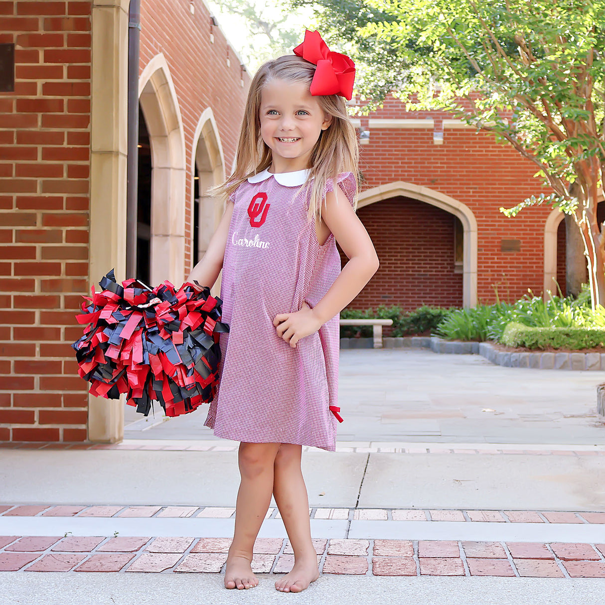 Oklahoma Embroidered Red Dress