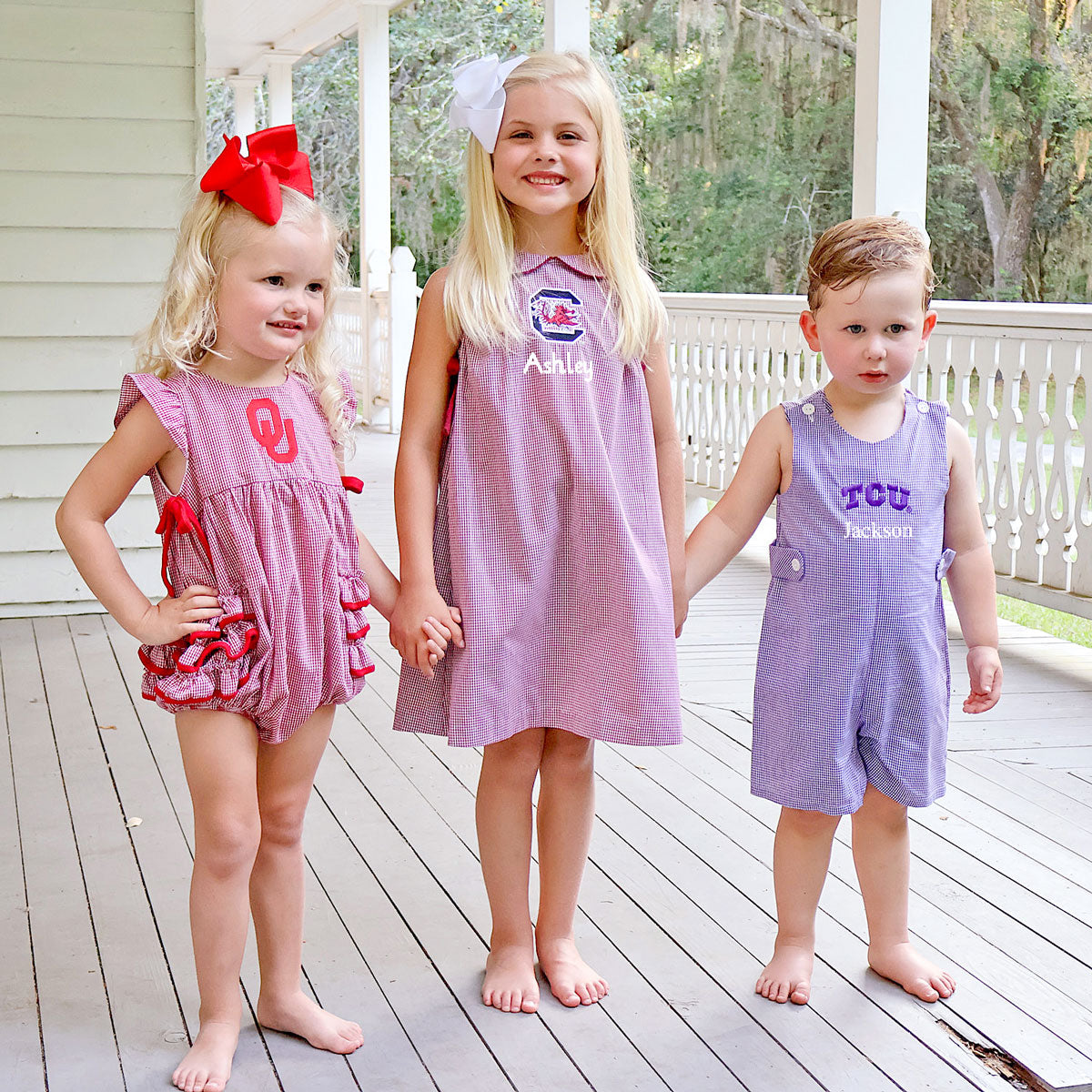 South Carolina Embroidered Maroon Dress