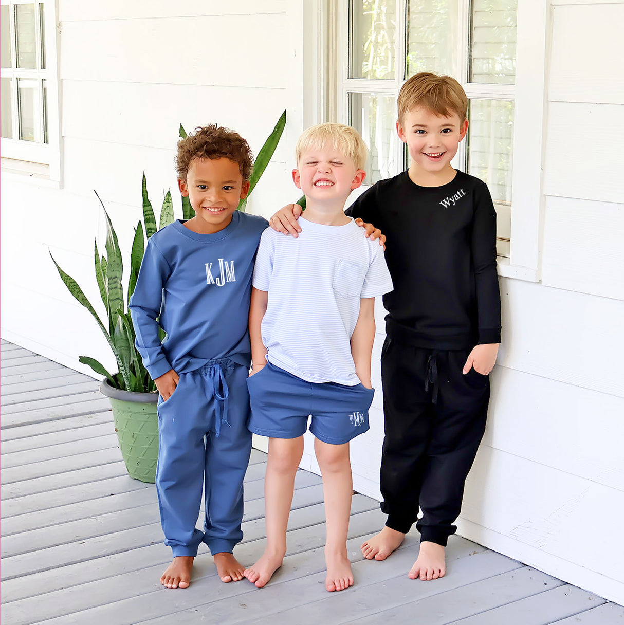 Blue French Terry Shorts