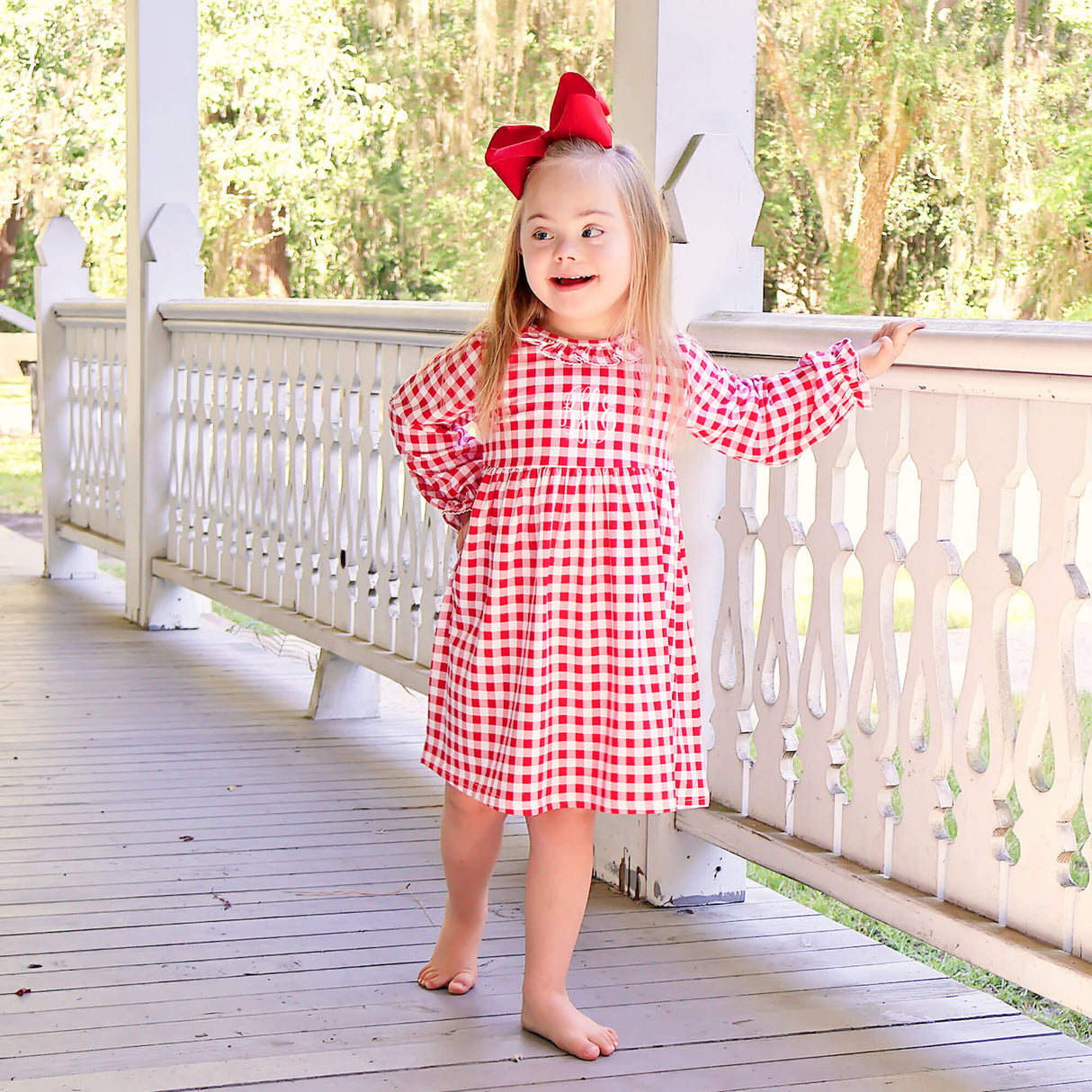 Red Check Eden Dress