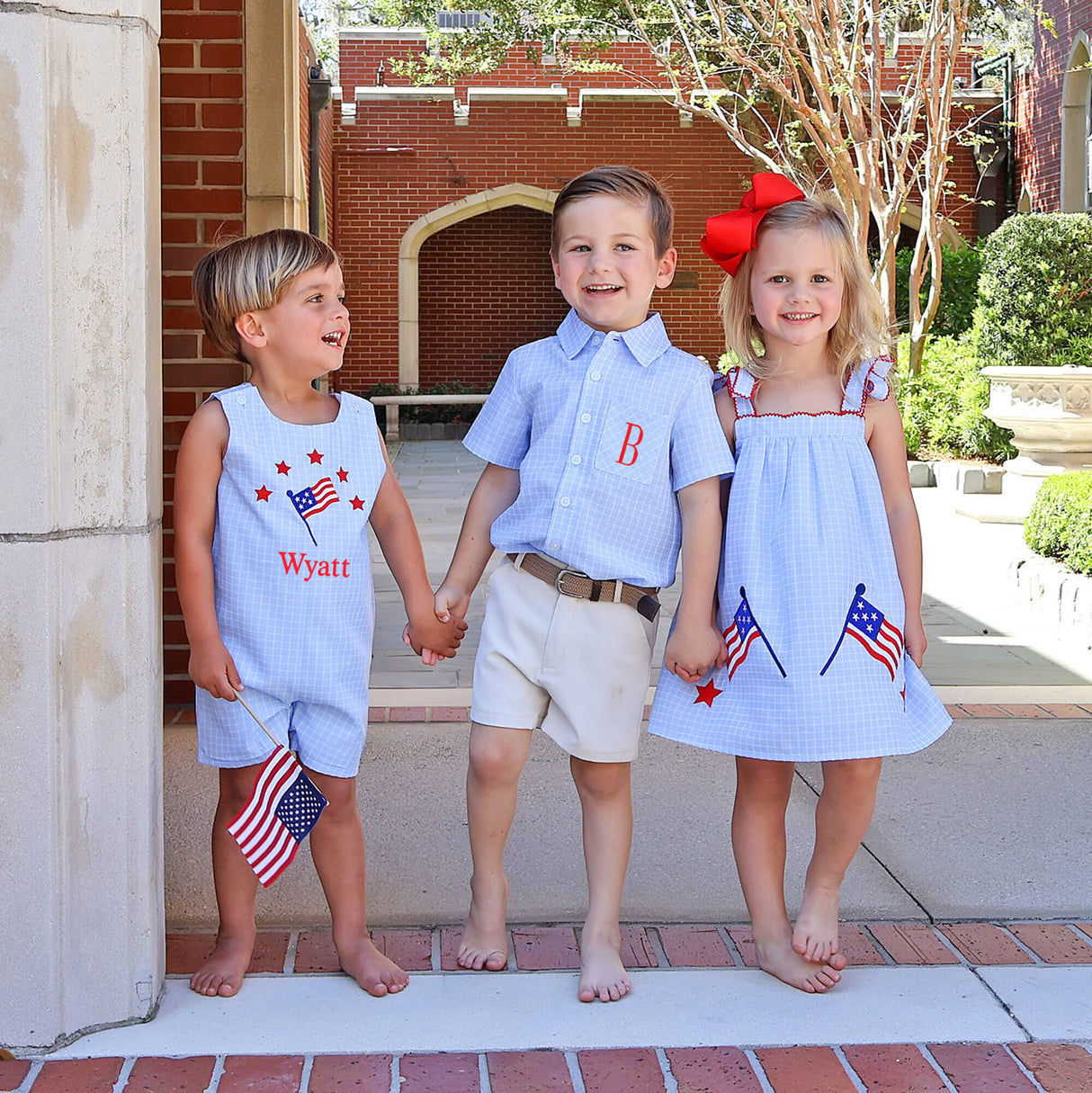 Light Blue Windowpane Button Down Shirt