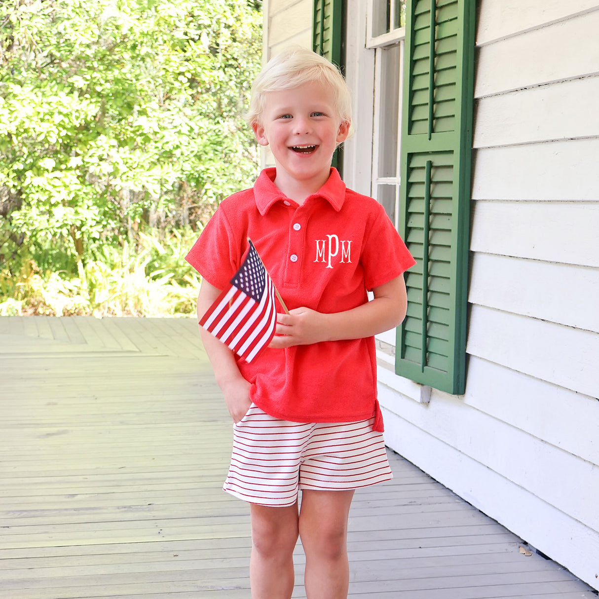 Bold, Bright and Brave Polo Short Set