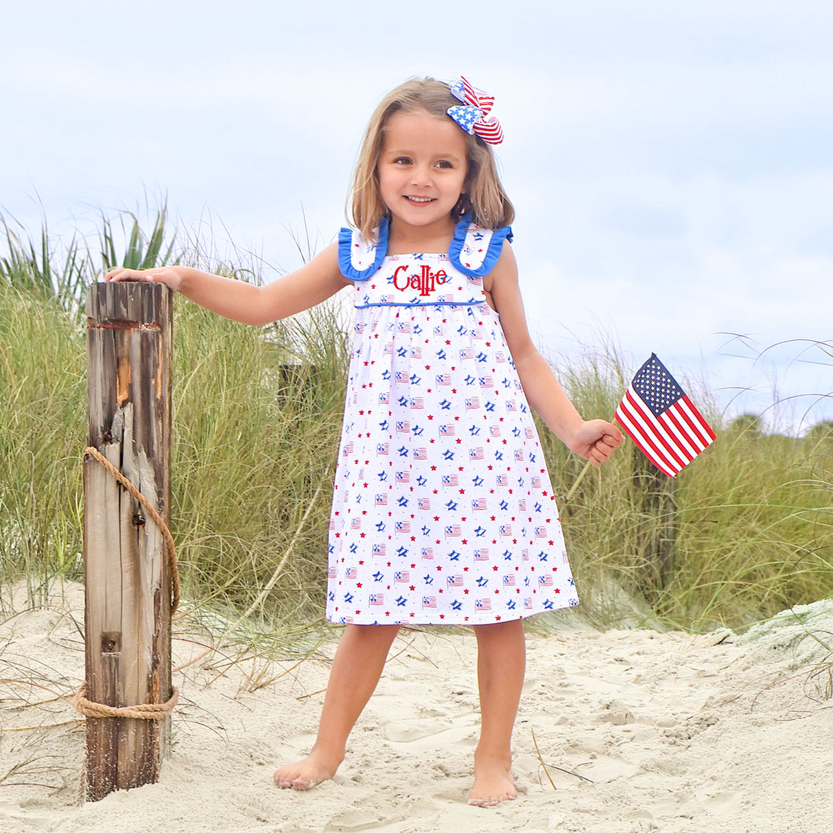 Flag Print Lulu Dress