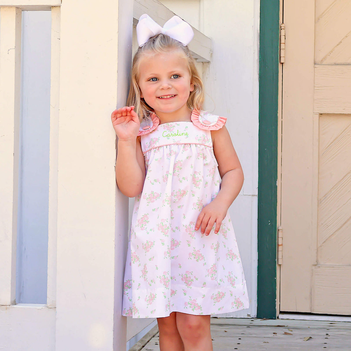 Eden Garden Peach Lulu Dress