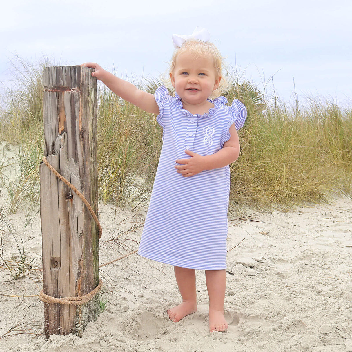 Blue Stripe Nicole Dress