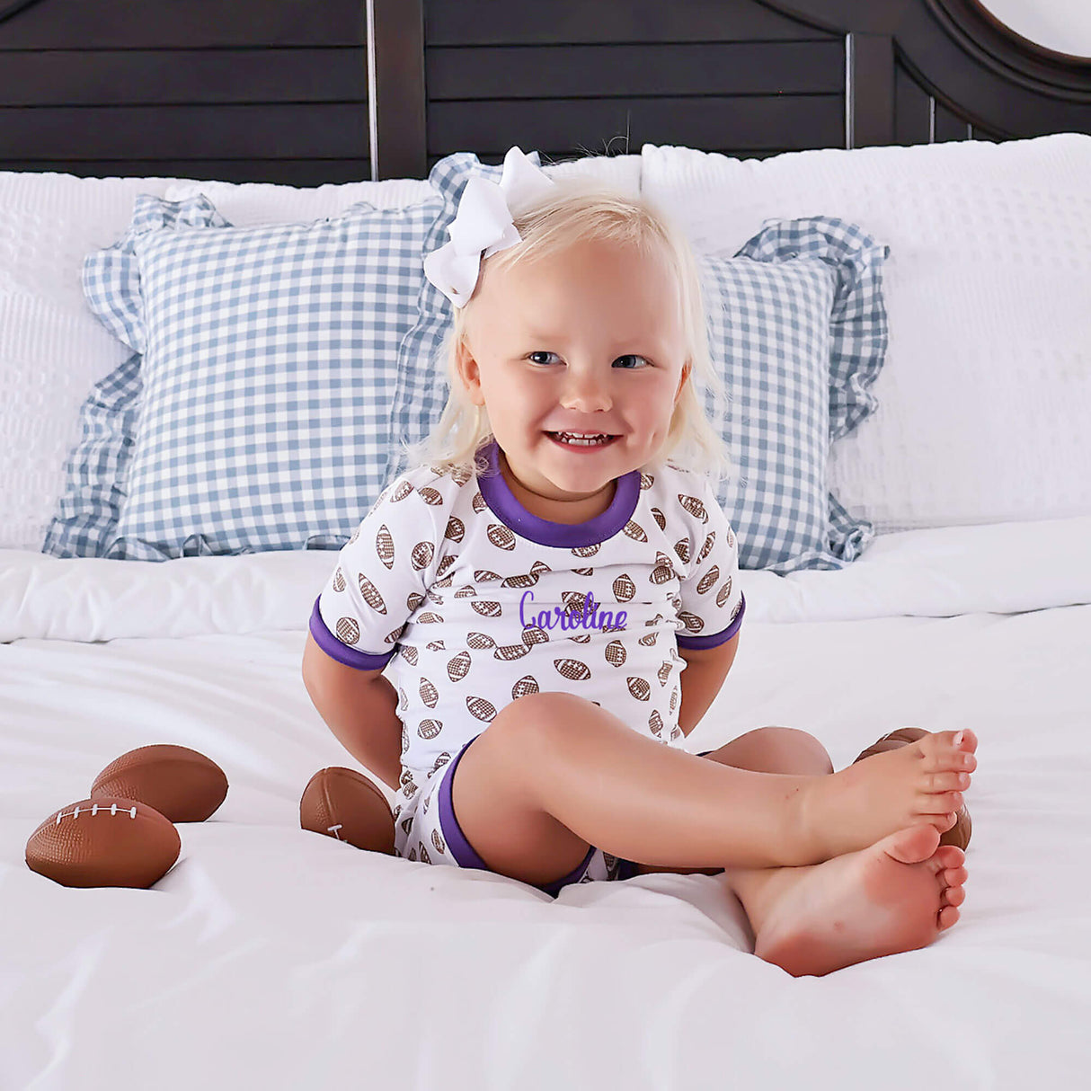 Game Day Football Short Pajamas